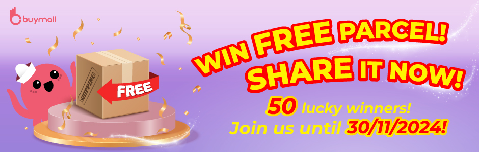 Win Free Parcel! Share it Now!